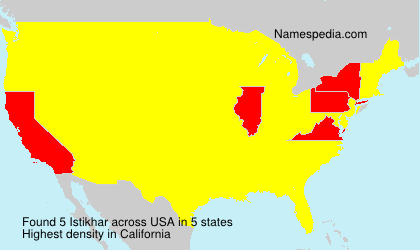 Surname Istikhar in USA