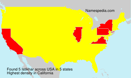 Surname Istikhar in USA Surname Istikhar in USA