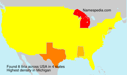 Surname Itria in USA