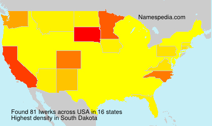Surname Iwerks in USA Surname Iwerks in USA