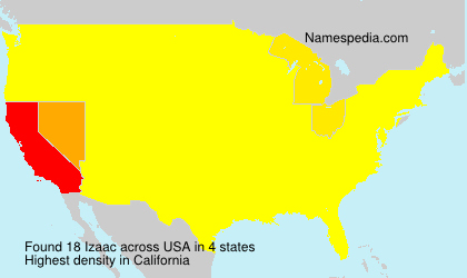Surname Izaac in USA