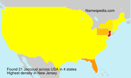 Surname Jaccoud in USA