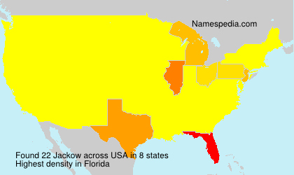 Surname Jackow in USA