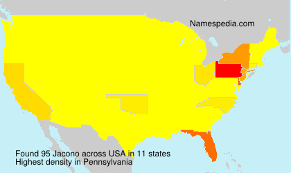 Surname Jacono in USA