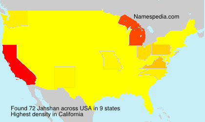 Surname Jahshan in USA