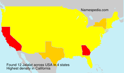 Surname Jalalat in USA