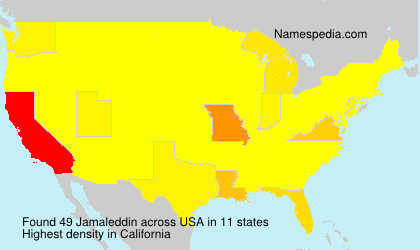 Surname Jamaleddin in USA