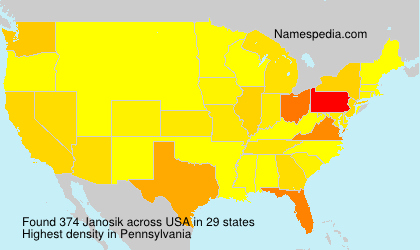 Surname Janosik in USA