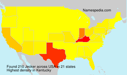 Surname Jecker in USA