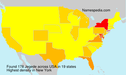 Surname Jegede in USA
