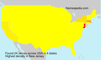 Surname Jervas in USA Surname Jervas in USA