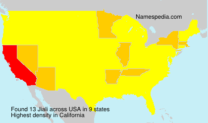 Surname Jiali in USA