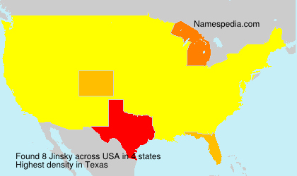 Surname Jinsky in USA