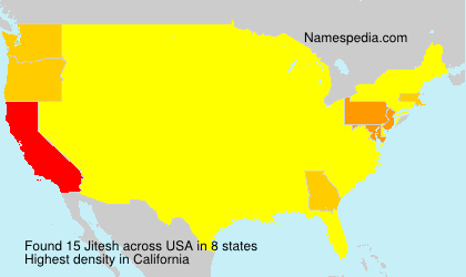 Surname Jitesh in USA
