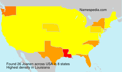 Surname Joanen in USA