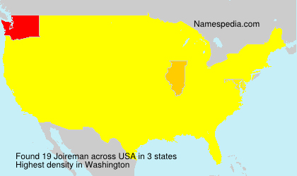 Surname Joireman in USA