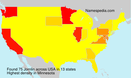 Surname Jornlin in USA