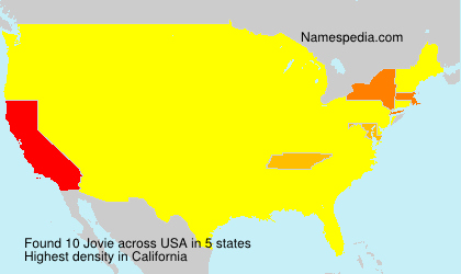 Surname Jovie in USA