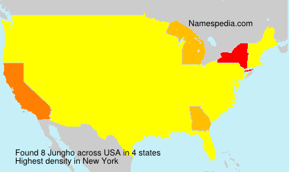 Surname Jungho in USA