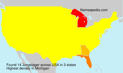 Surname Jungslager in USA Surname Jungslager in USA