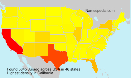 Surname Jurado in USA