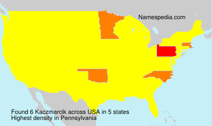Surname Kaczmarcik in USA Surname Kaczmarcik in USA