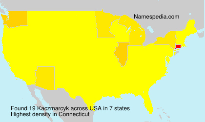 Surname Kaczmarcyk in USA