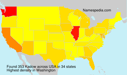 Surname Kadow in USA