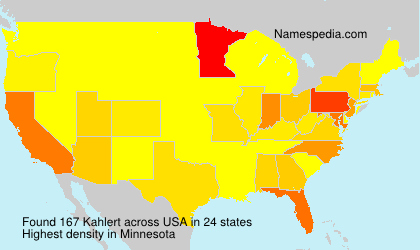 Surname Kahlert in USA