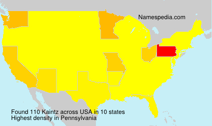 Surname Kaintz in USA