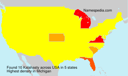 Surname Kalahasty in USA