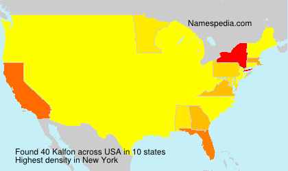 Surname Kalfon in USA
