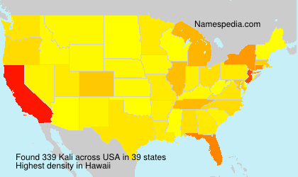 Surname Kali in USA