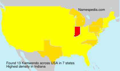 Surname Kamwendo in USA
