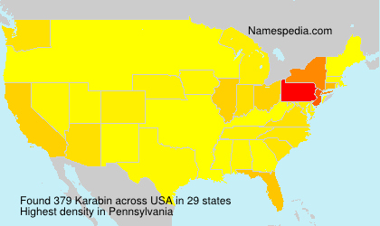 Surname Karabin in USA