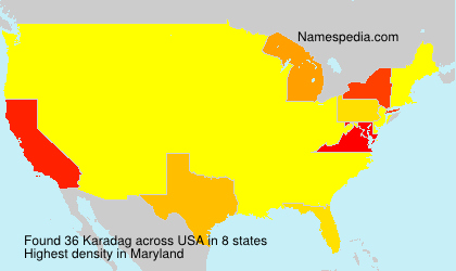 Surname Karadag in USA