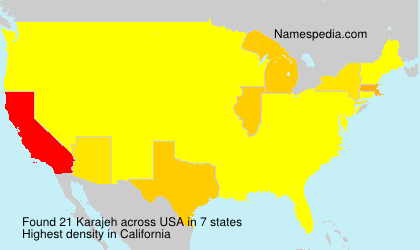 Surname Karajeh in USA Surname Karajeh in USA