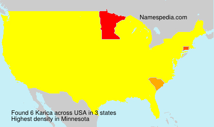 Surname Karica in USA Surname Karica in USA