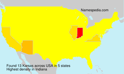 Surname Karsas in USA