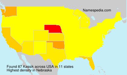 Surname Kassik in USA