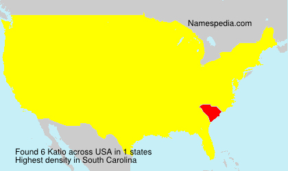 Surname Katio in USA
