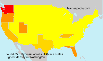 Surname Katyryniuk in USA