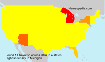 Surname Kavulish in USA