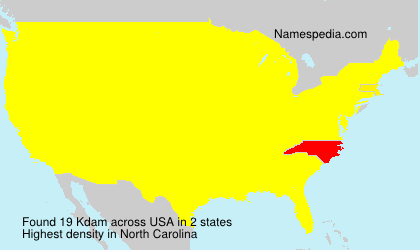 Surname Kdam in USA