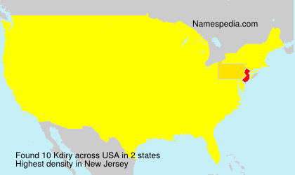 Surname Kdiry in USA