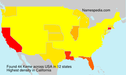Surname Keme in USA