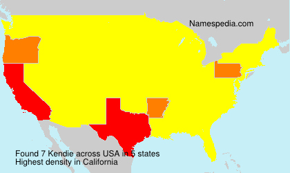 Surname Kendie in USA Surname Kendie in USA