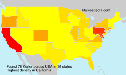 Surname Kerler in USA