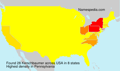 Surname Kerschbaumer in USA