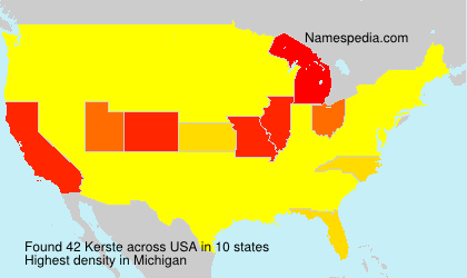 Surname Kerste in USA